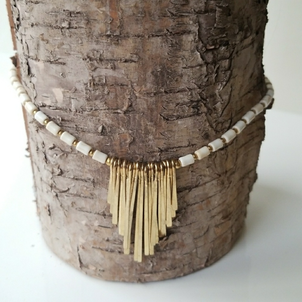 🌺Last One🌺Panacea gold plated fringe choker